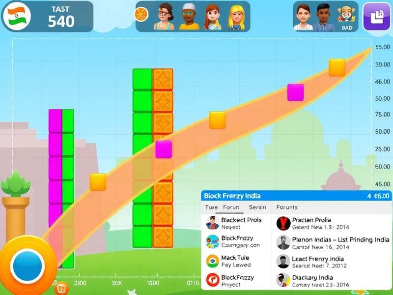 Screenshot of Block Frenzy India community forum discussions